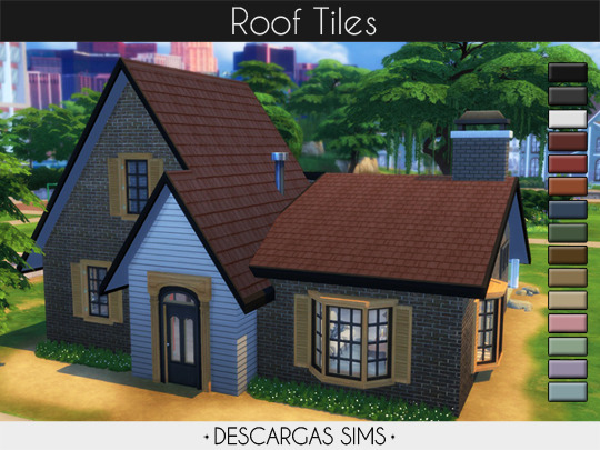 Roof Tiles sims 4 cc