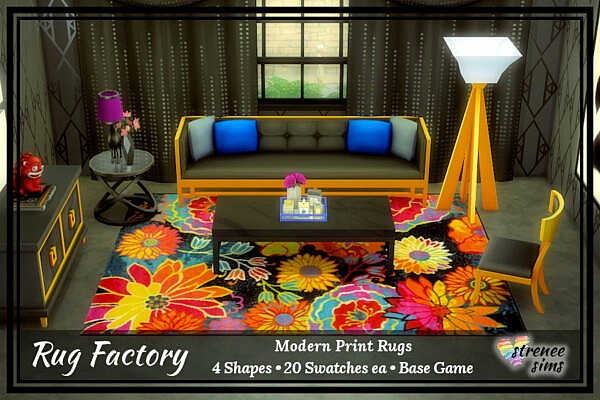 Rug Factory Modern Rugs from Strenee sims