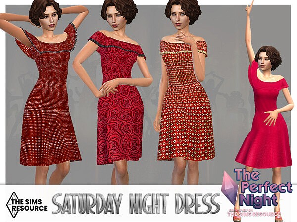 The Perfect Night Saturday Night Dress by Pelineldis from TSR