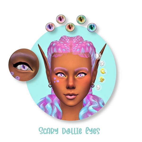 Scary Dollie Eyes by Dark Devious Fox from Mod The Sims