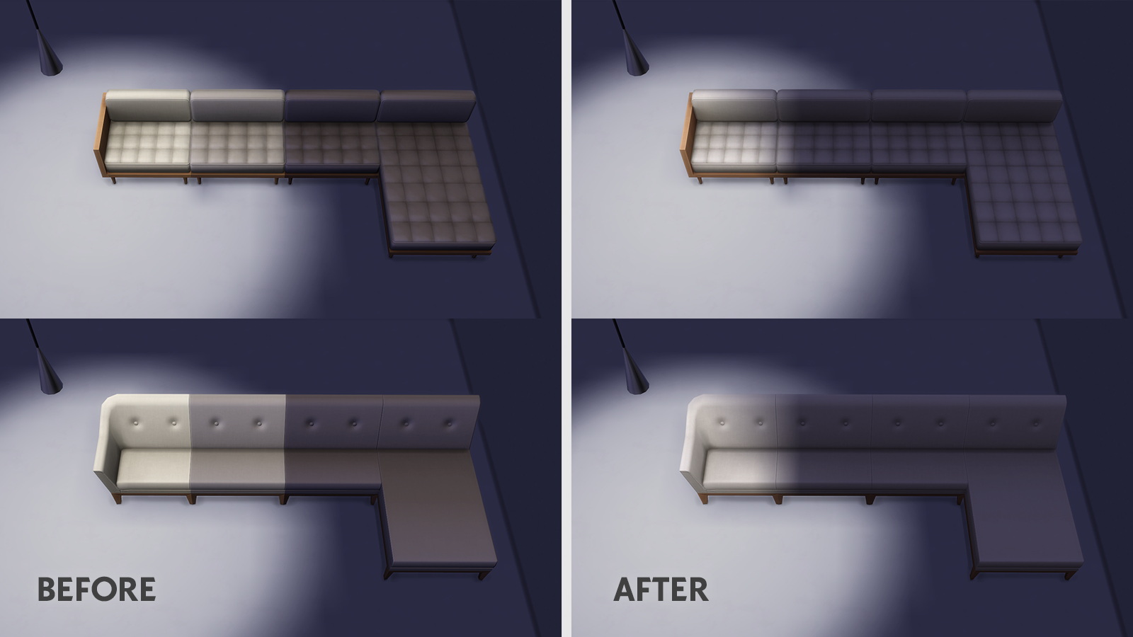 SIMS 4 Sectional Sofa