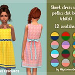 Short dress with polka dot bow child
