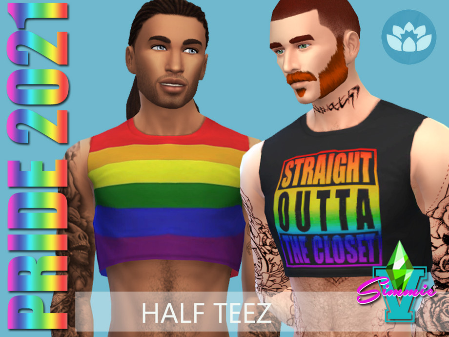 Pride21 Half Teez by SimmieV from TSR • Sims 4 Downloads