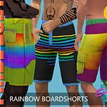 SimmieV Pride21 Rainbow Board Shorts