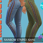 SimmieV Pride21 Rainbow Stripe Jeans