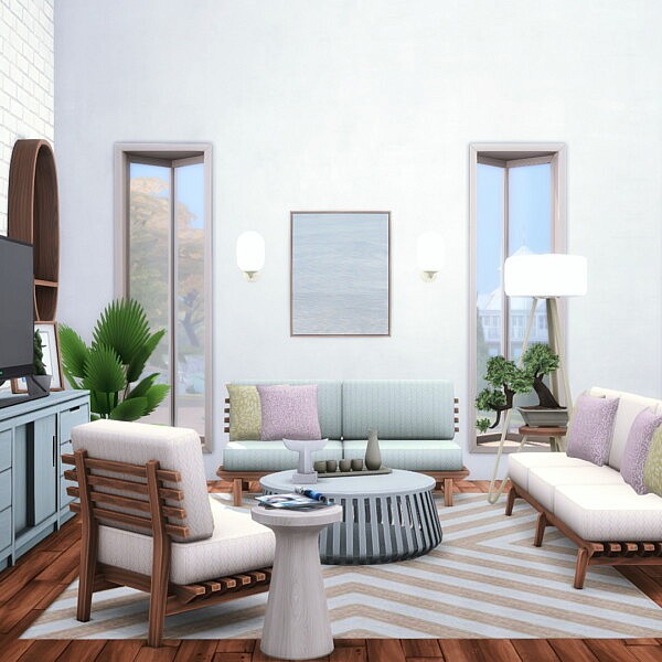 Kitayama Livingroom Japanese Scandi Fusion from Simsational designs