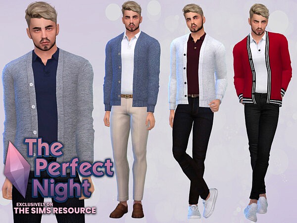 Baretto Cardigan Top Male by McLayneSims from TSR