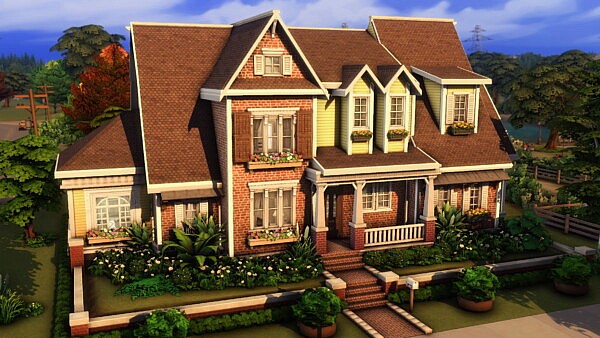 NO CC Farm House by plumbobkingdom from Mod The Sims