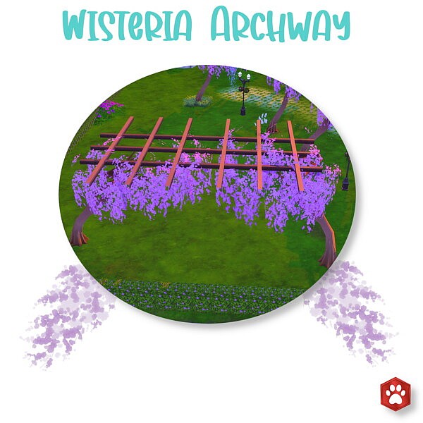 Wisteria Archway by MoonFeather from Mod The Sims