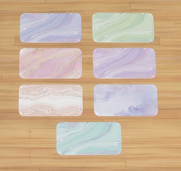 Stylish Food Mats by ApplepiSimmer from Mod The Sims