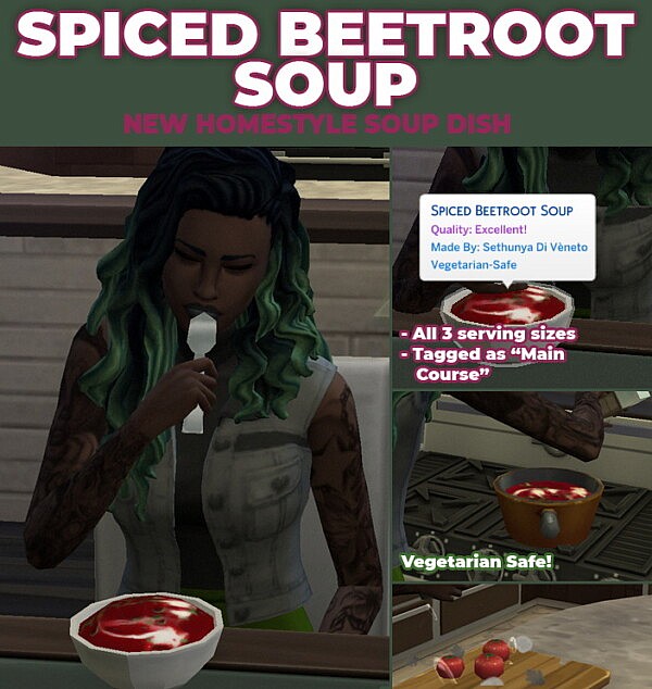 Spiced Beetroot Soup   New Custom Recipe by RobinKLocksley from Mod The Sims