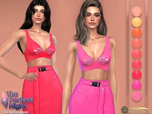 The Perfect Night Sugared Vinly Crop Top by Harmonia from TSR