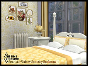 Summer Yellow Country Bedroom