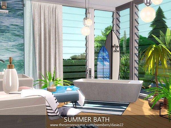 Summer coastal bathroom by dasie2 from TSR