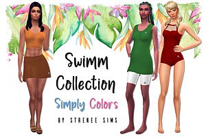 Swimm Collection Simply Colors sims 4 cc