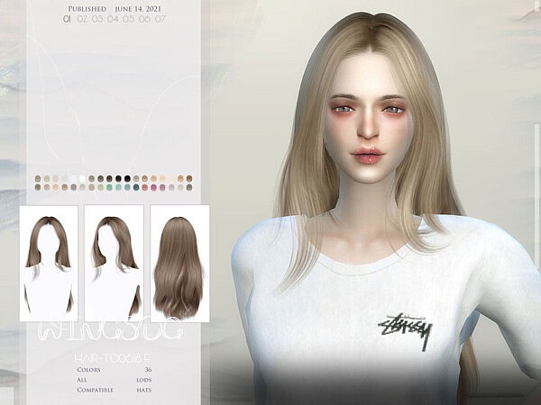 TO0613 Hair by wingssims from TSR