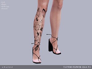 Tattoo Flower legs N3