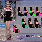 The Perfect Night Platform Sandals Neonis