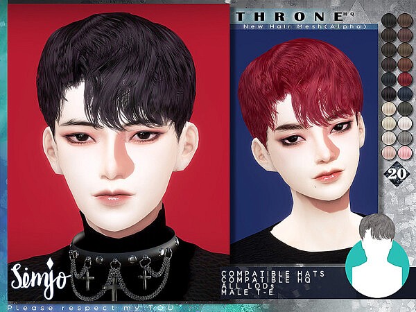 Throne Hair by KIMSimjo from TSR