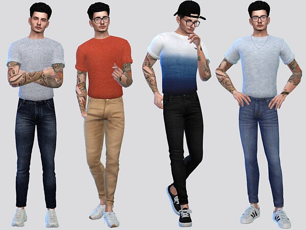 Tucked Basic Rolled Tees by McLayneSims from TSR