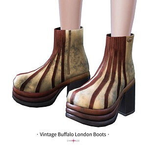 Vintage Buffalo London Boots sims 4 c