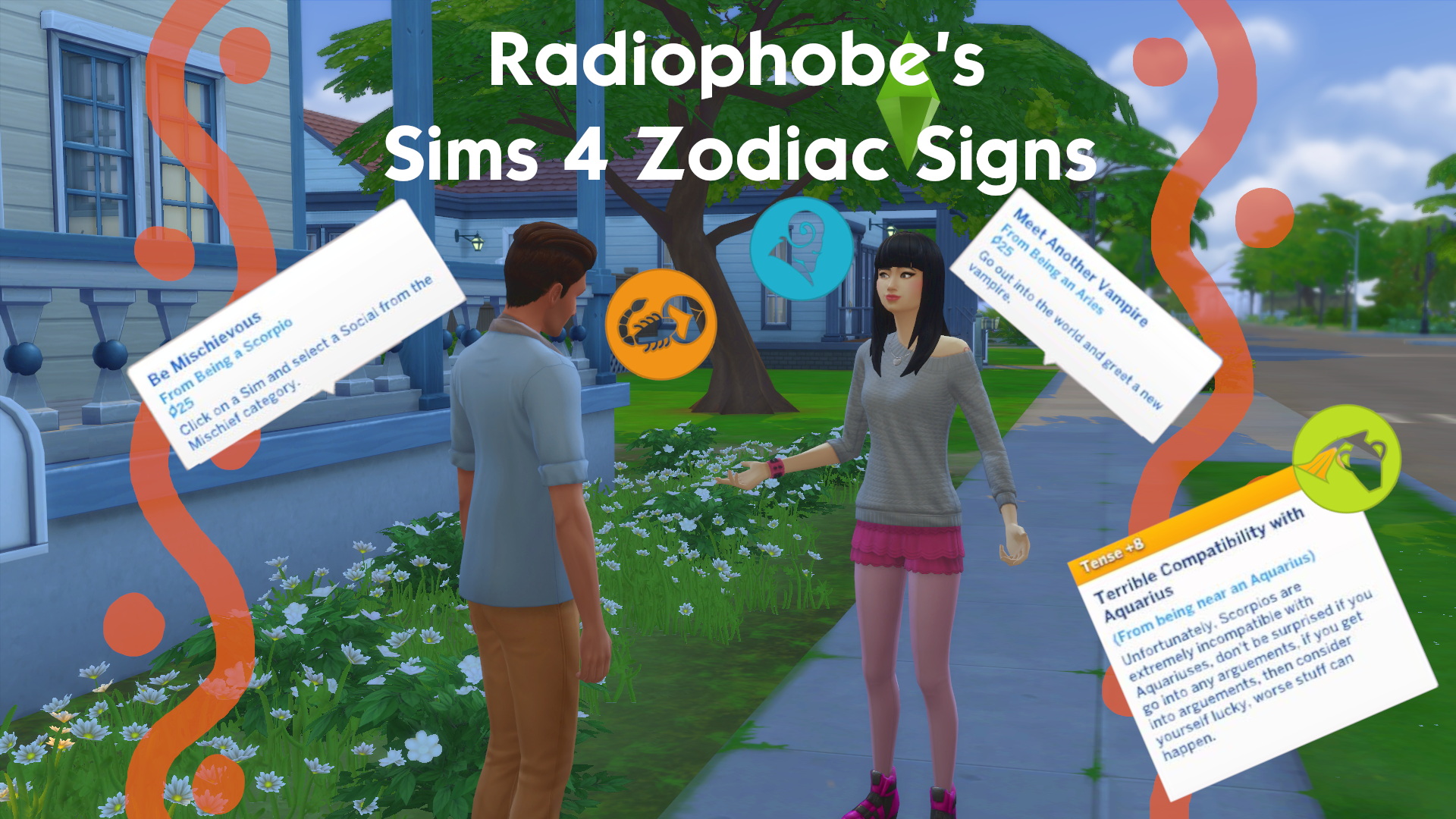 list of traits for zodiac in sims 4