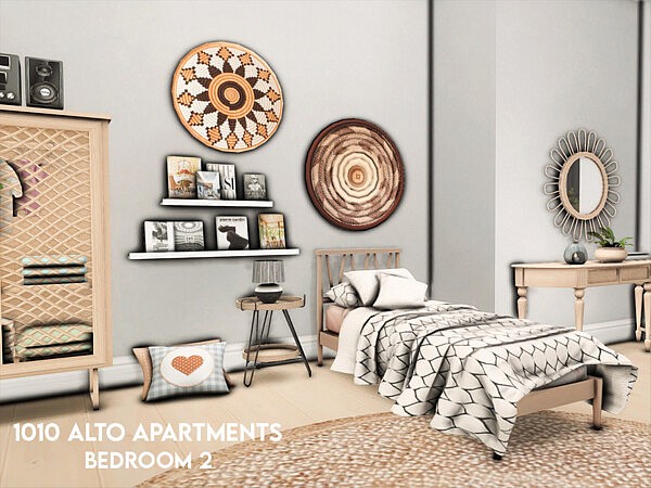 1010 Alto Apartments   Bedroom 2 by xogerardine from TSR