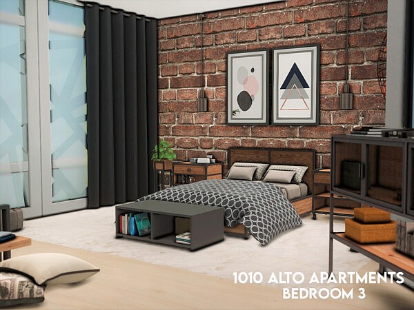 1010 Alto Apartments   Bedroom 3 by xogerardine from TSR