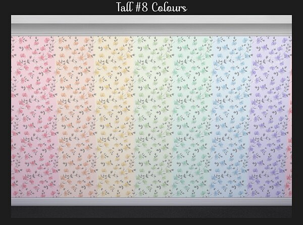 Floral Wallpaper by Simmiller from Mod The Sims