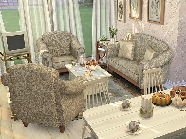 Vintage Living and Dining Room by Flubs79 from TSR