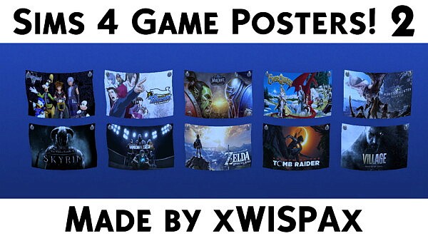 20 Video Game Posters 2 by xWISPAx from Mod The Sims