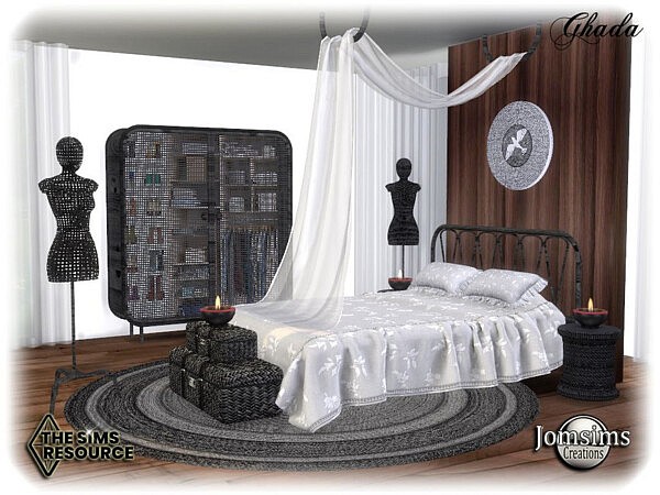 Ghada bedroom by jomsims from TSR