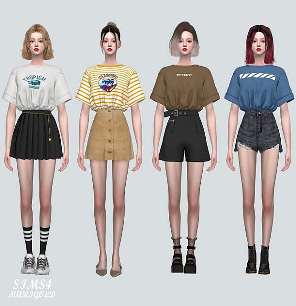 TIT T shirts TIT from SIMS4 Marigold