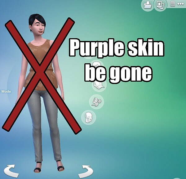 No More Grey And Purple Skin by Banica14 from Mod The Sims