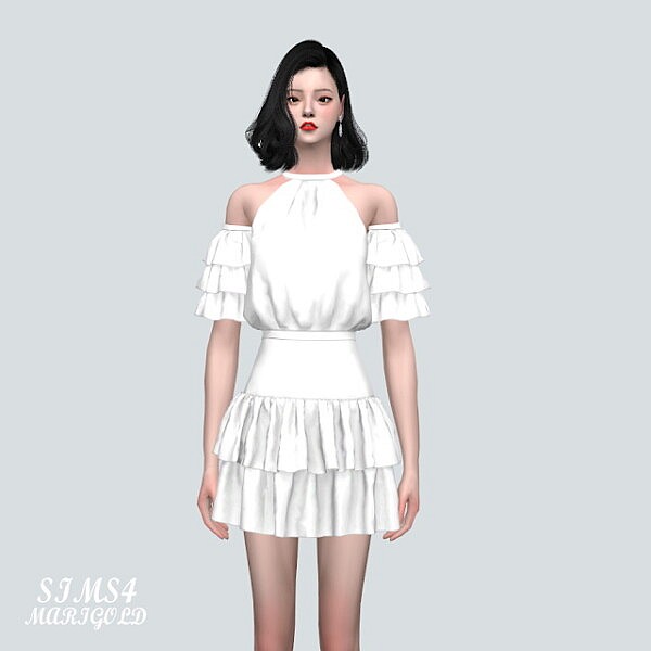 Tiered SB With 2 Frill S V2 from SIMS4 Marigold