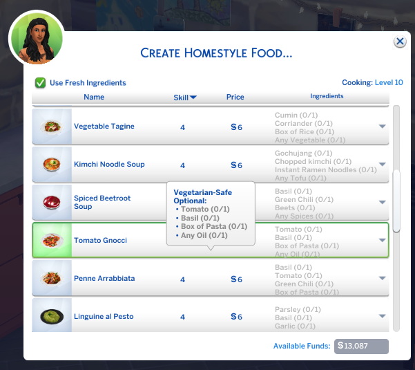 Tomato Gnocchi   New Custom Recipe by RobinKLocksley from Mod The Sims