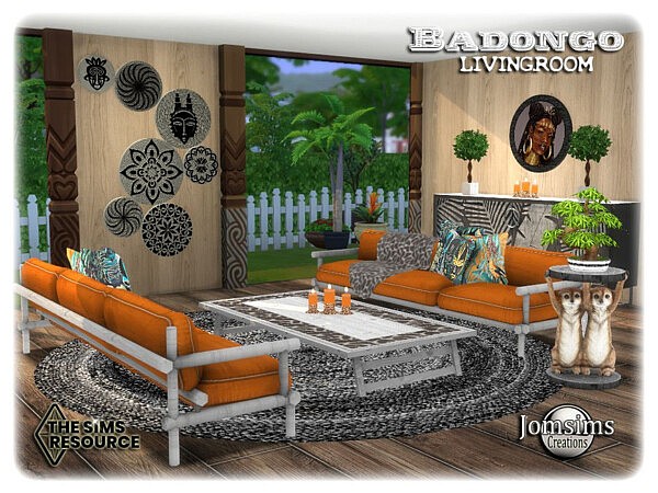 Badongo living room by jomsims from TSR