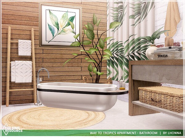 Way To Tropics Apartment Bathroom by Lhonna from TSR