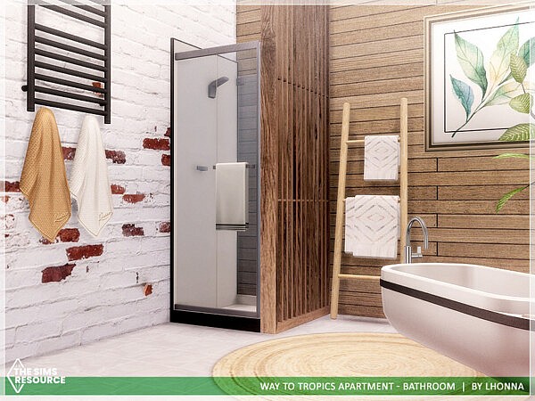 Way To Tropics Apartment Bathroom by Lhonna from TSR
