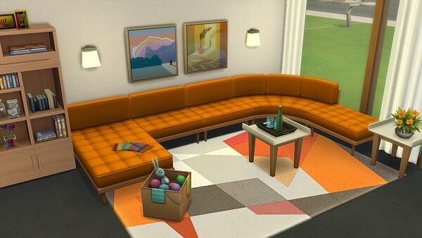 Tough And Tufted Sectional Sofa and Lounge Recolours by Krabaten59 from Mod The Sims