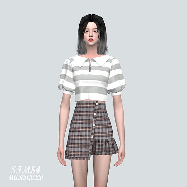 3 SC Puff Sleeves T shirts from SIMS4 Marigold
