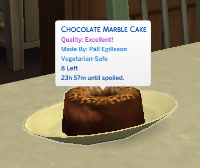 Chocolate Marble Cake   New Custom Recipe by RobinKLocksley from Mod The Sims