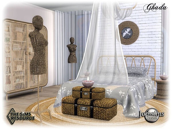 Ghada bedroom by jomsims from TSR