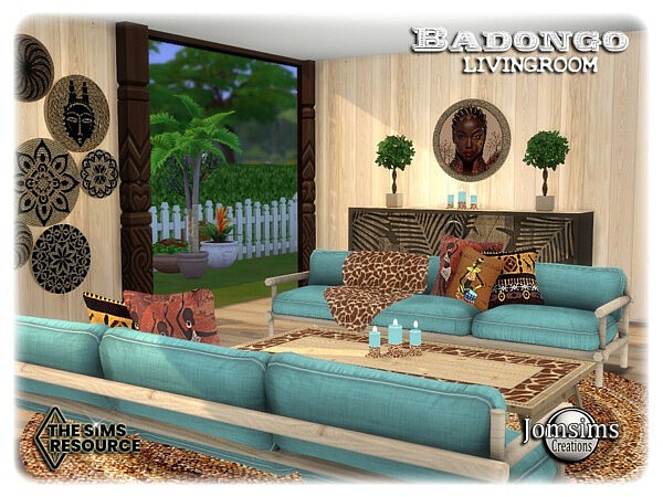 Badongo living room by jomsims from TSR