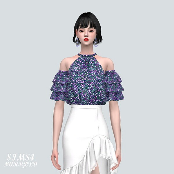 8 Tiered S Blouse from SIMS4 Marigold