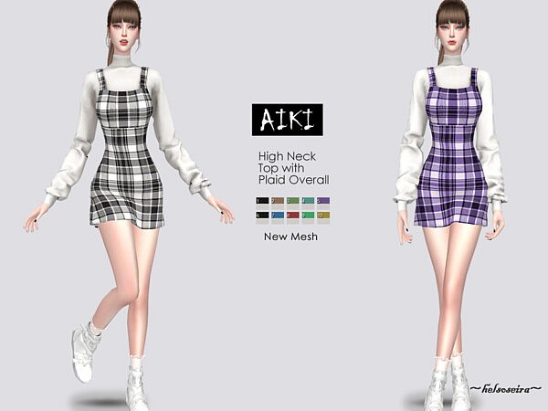 AIKI   Overall with Blouse by Helsoseira from TSR