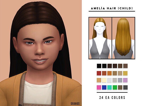 Amelia Hair KG by OranosTR from TSR