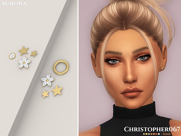 Aurora Earrings by christopher067 from TSR
