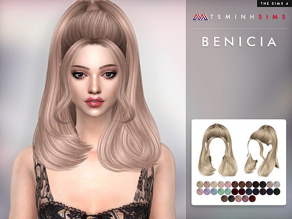 Bencia Hairstyle by TsminhSims from TSR