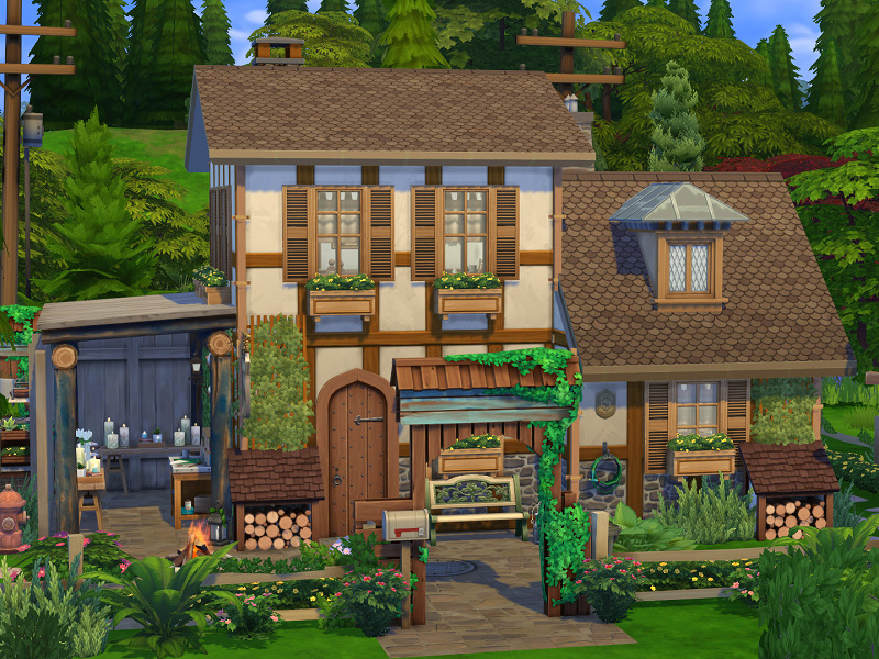 Candle Maker Cottage by Flubs79 from TSR • Sims 4 Downloads